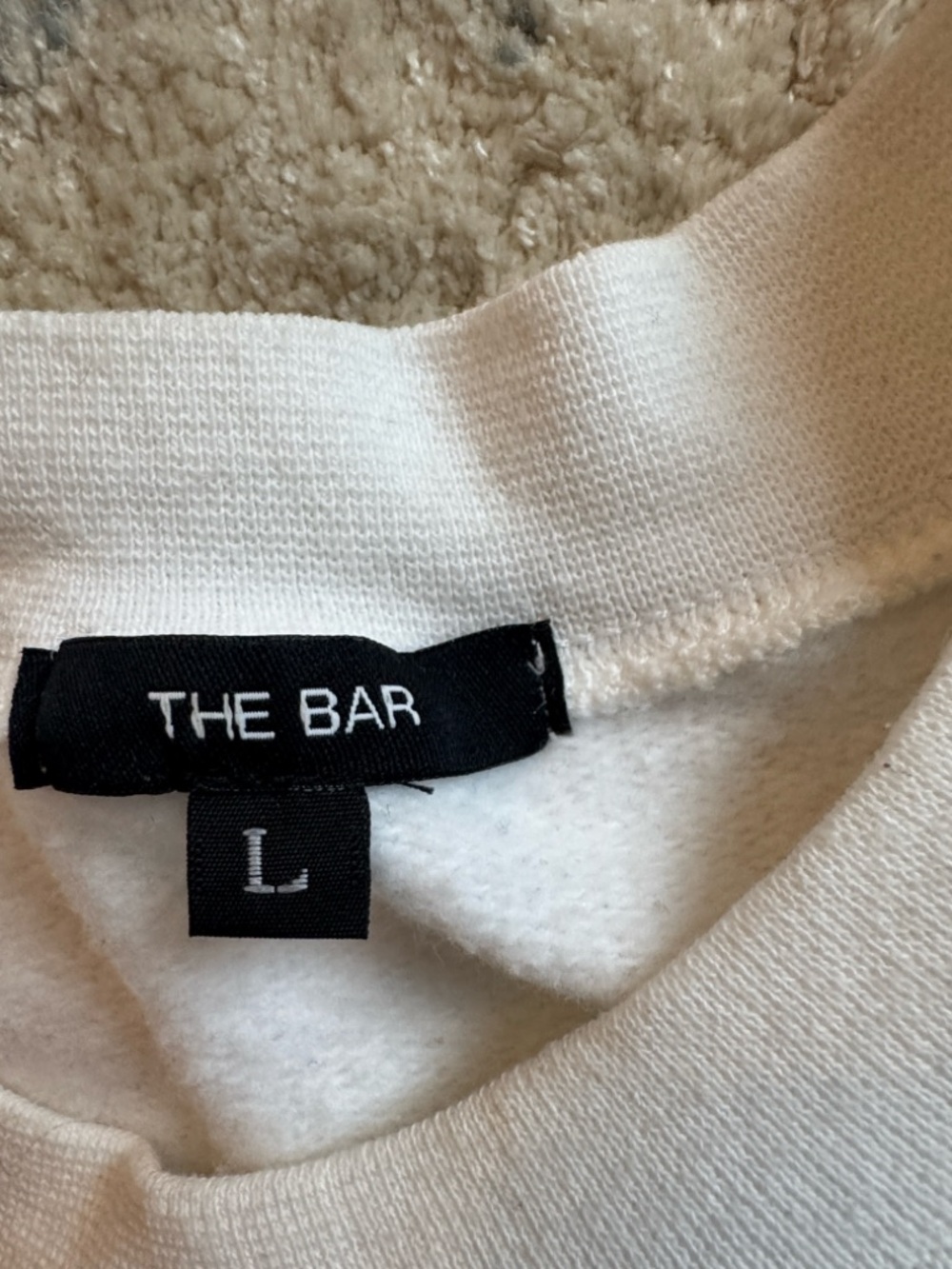 The Bar White 'BRIDE' Embroidered Crewneck Sweater - Picture 3 of 3
